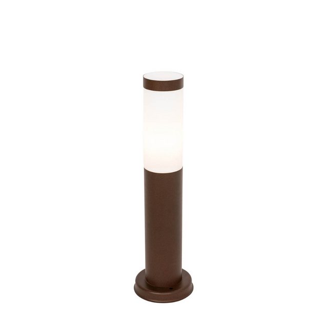 Bild von Qazqa Außen-Stehlampe Rox, ohne Leuchtmittel, E27, Rostbraun, Industrie, Edelstahl, 1-flammig
