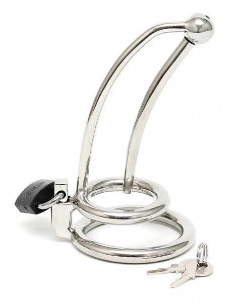 Bild von Rimba Penisplug mit Schloss 12 cm silber