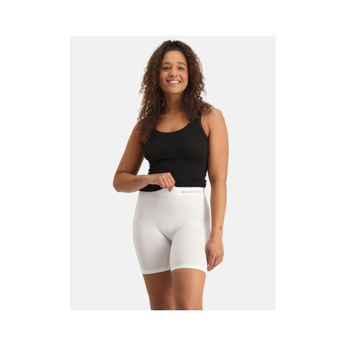 Bild von Bamboo Basics Kurze Sporthose Weiß Hoher Bund für Damen - 2XL