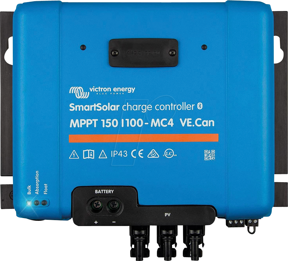 Bild von Victron Energy SmartSolar MPPT MC4 VE. Can 150V 100 Amp 12/24/36/48-Volt Solar Laderegler (Bluetooth)