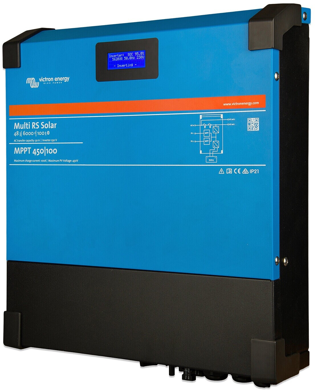 Bild von Victron Energy Wechselrichter Wechselrichter / Hybrid Ladegerät Victron Multi RS Solar 48/6000/100-