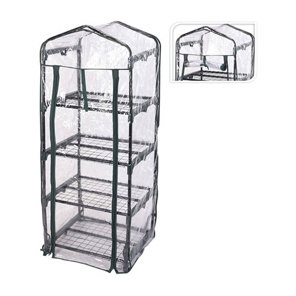 Bild von Gewächshaus PVC-Folie 4 Etagen 45x50x130cm Treibhaus Beet Pflanzen