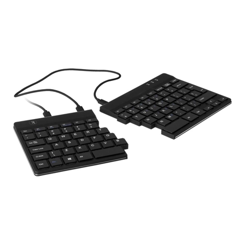 Bild von R-Go Split Break Ergonomische Tastatur, QWERTZ (DE) - schwarz, kabelgebunden