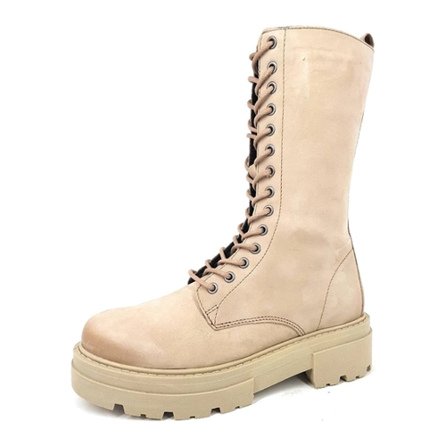 Bild von Stylische Schnürstiefel von Poelman – Loki-10 in Taupe