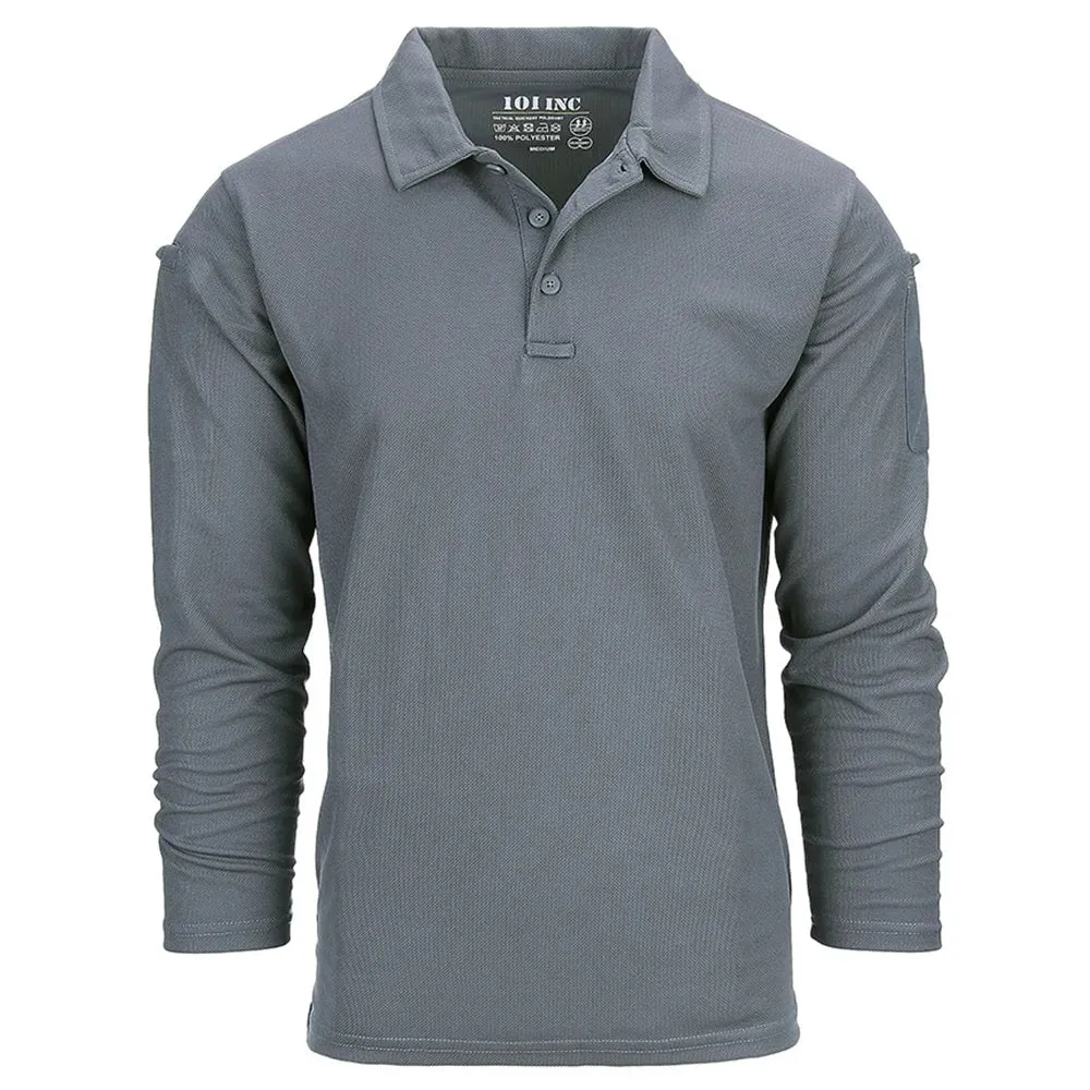 Bild von 101 Inc. Longsleeve Tactical Polo Quickdry wolf grey
