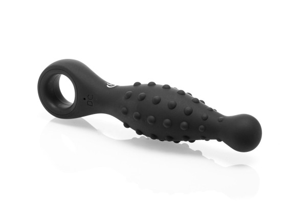 Bild von Plug-Vibrator mit Noppen und Fingerring