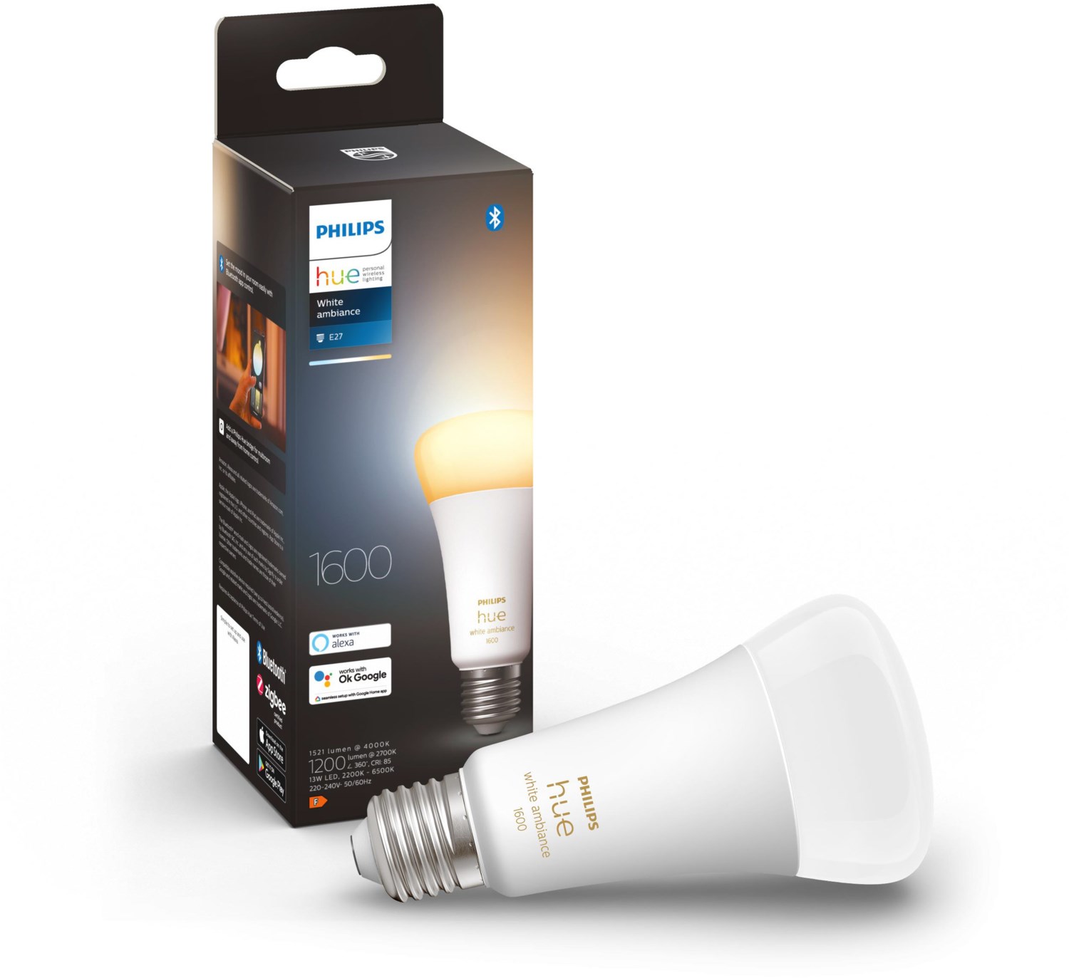 Bild von Philips Hue LED-Leuchtmittel E27 LED Leuchtmittel Reflektor 1100lm, E27, Warmweiß