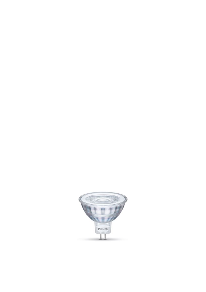 Bild von Philips LED Lampe ersetzt 35W, GU5,3 Reflektor MR16, klar, warmweiß, 345 Lumen, nicht dimmbar, 1er Pack silber