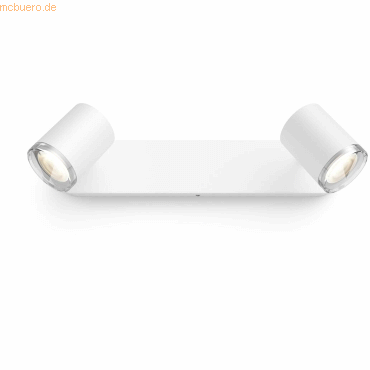 Bild von Philips Lighting Hue LED-Bad-Deckenleuchte 871951434087900 Hue White Amb. Adore Spot 2 flg. weiß 2x
