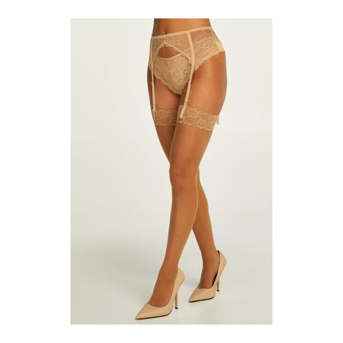 Bild von Hunkemöller 2 Paar Stockings 15 Denier Lace Beige