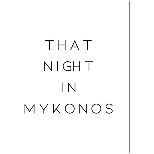 Bild von ANY IMAGE Kunstdruck »Diese Nacht in Mykonos«, mehrfarbig, Alu-Dibond - bunt