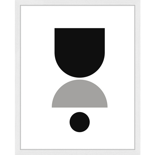 Bild von ANY IMAGE Digitaldruck »Balance 1«, Rahmen: Buchenholz, weiß - weiss