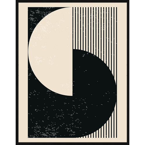 Bild von ANY IMAGE Digitaldruck »Geometrisch«, Rahmen: Buchenholz, Schwarz