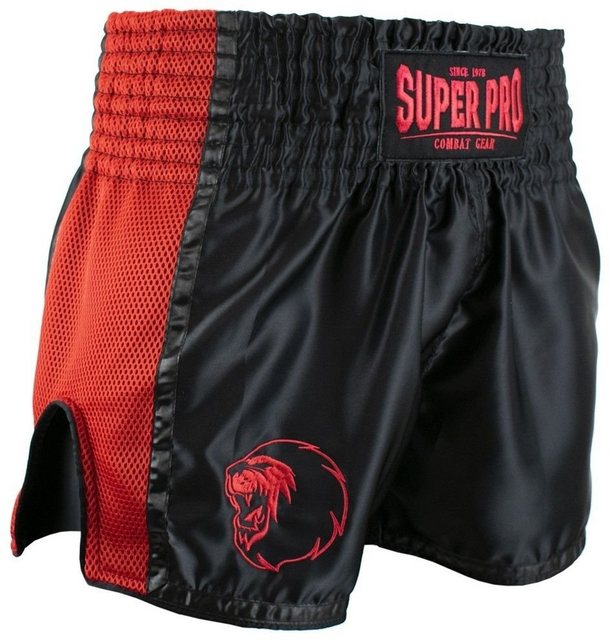 Bild von Super Pro Muay Thai Kickbox Shorts Schwarz/Rot