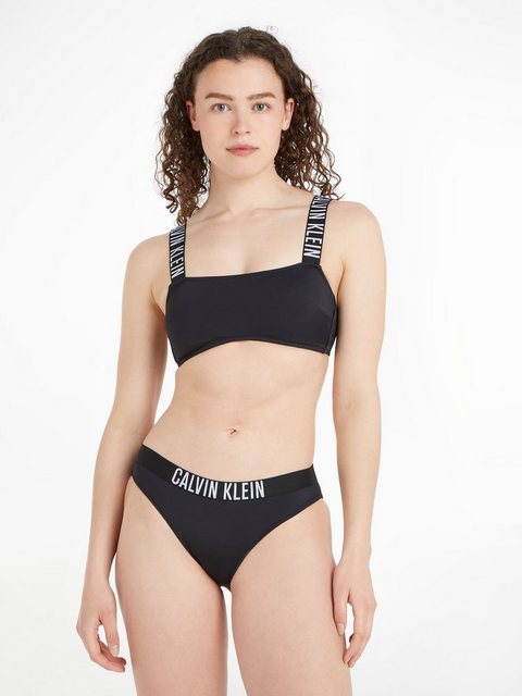 Bild von Calvin Klein Swimwear Bandeau-Bikini-Top Classic, mit Schriftzügen an den Trägern