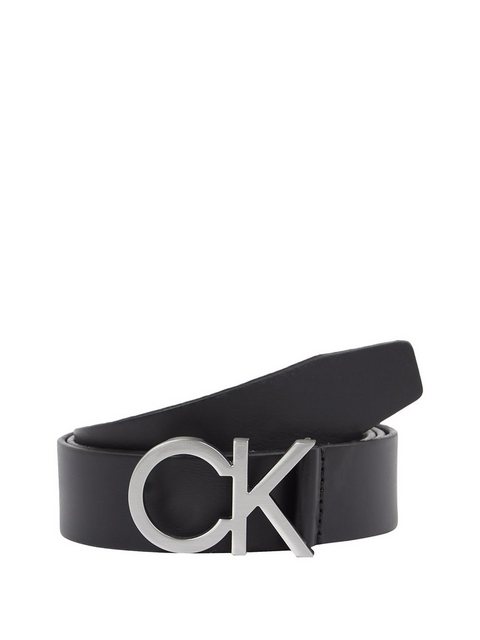 Bild von Calvin Klein Herren Gürtel Ck Buckle Belt Ledergürtel, Schwarz (Ck Black), 85 cm