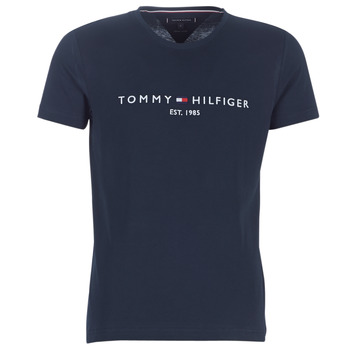 Bild von Tommy Hilfiger CORE TOMMY LOGO TEE Kurzarm T-Shirts Herren, Blau (SKY CAPTAIN), L