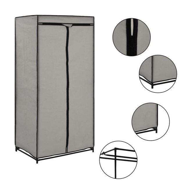 Bild von vidaXL Wardrobe Fabric Grey 75 x 50 x 160 cm (2 Pieces)