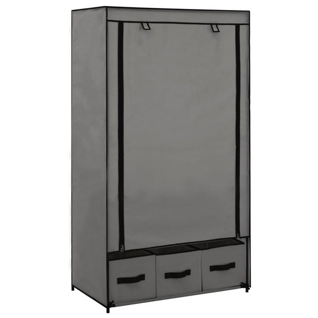 Bild von vidaXL Kleiderschrank Kleiderschrank Stoffschrank Grau 87 x 49 x 159 cm Stoff