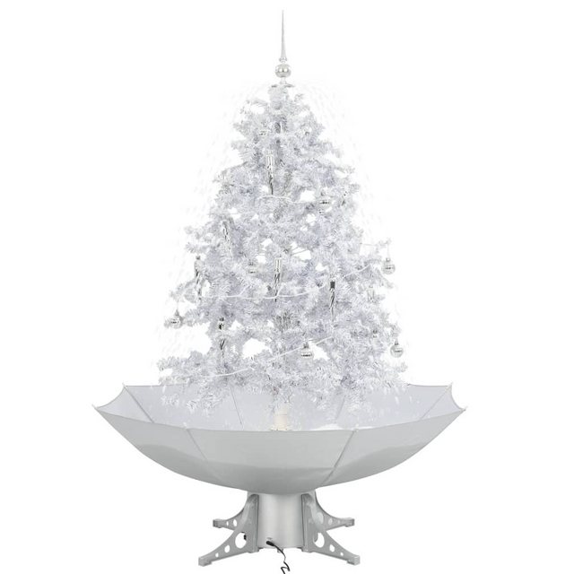 Bild von VidaXL, Weihnachtsbaum, Schneiender Weihnachtsbaum mit Schirmfuss Weiss 140 cm (140 cm)
