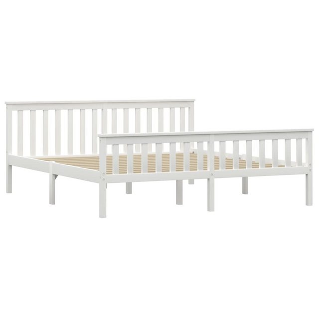 Bild von vidaXL Bettgestell weiß Kiefernholz Massiv 180x200cm 283219