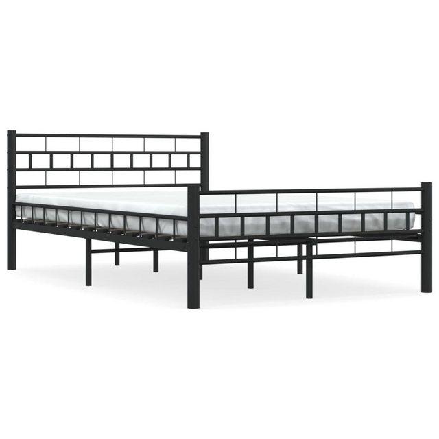 Bild von vidaXL Bettgestell Schwarz Stahl 140x200 cm Modell 1619045