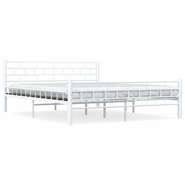 Bild von vidaXL Bettgestell Weiß Metall 160x200 cm619061