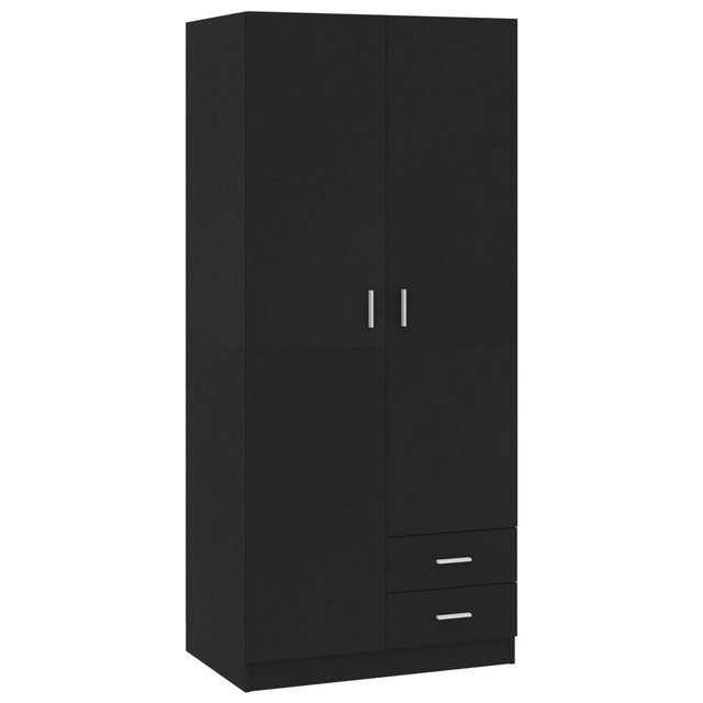 Bild von vidaXL Kleiderschrank Kleiderschrank Drehtürenschrank Mehrzweckschrank Schwarz 80x52x180 cm
