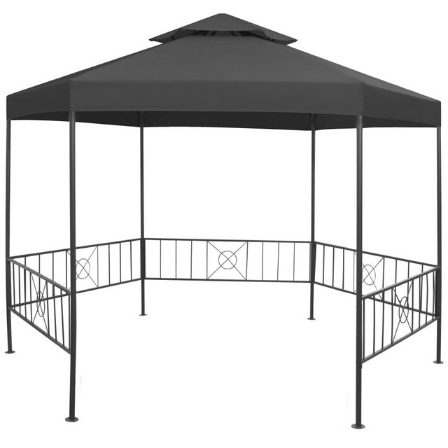 Bild von vidaXL Gartenpavillon 323 x 275 x 265 cm anthrazit (47961)