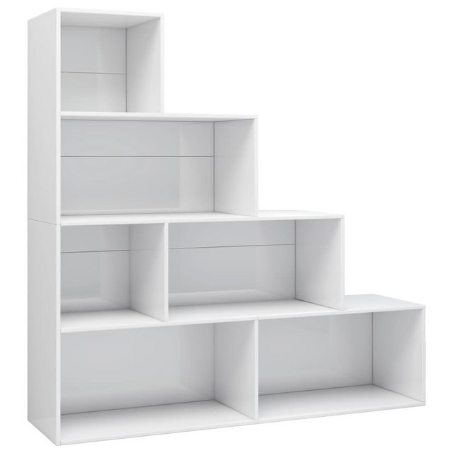 Bild von vidaXL Bücherregal/Raumteiler Hochglanz-Weiß 155x24x160 cm