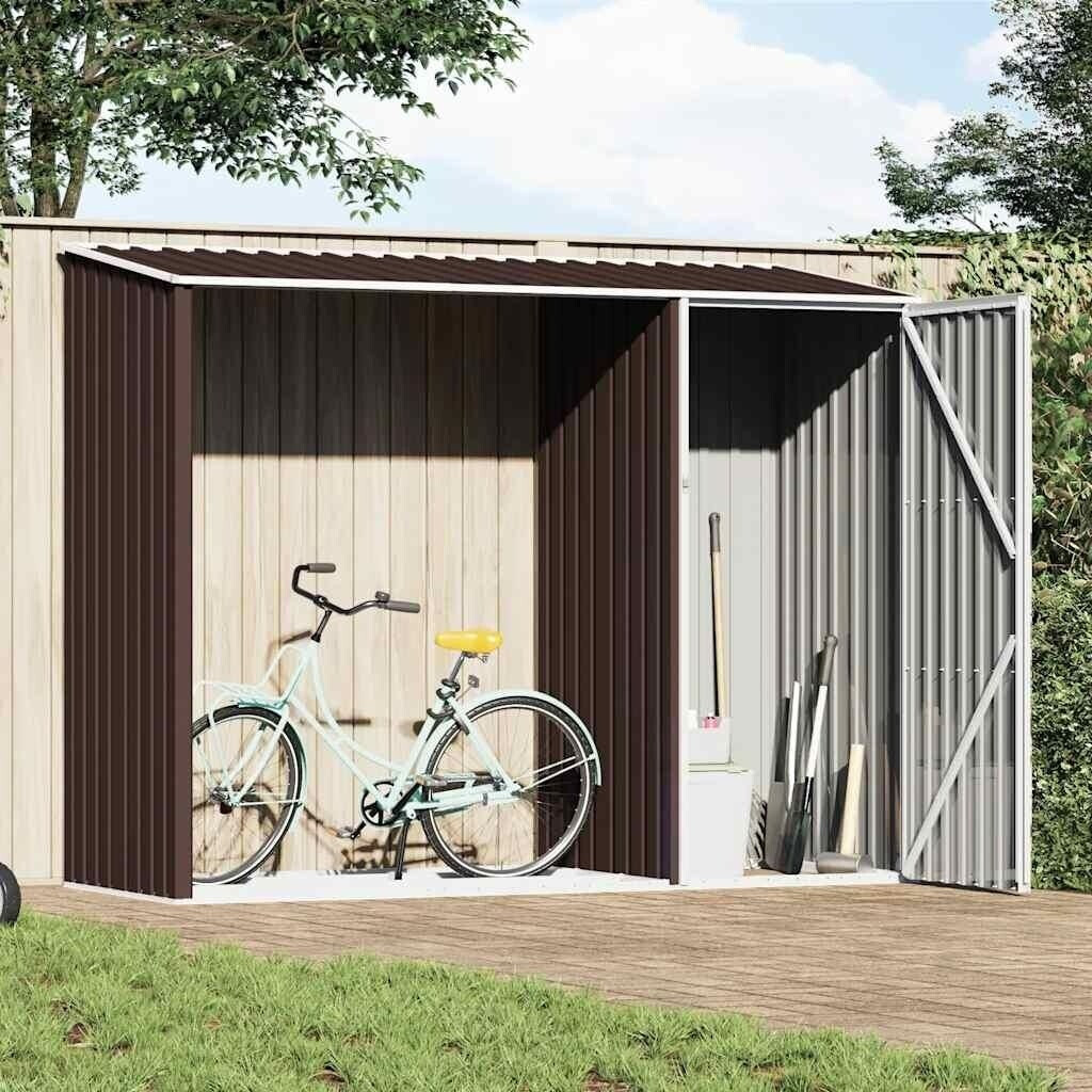 Bild von vidaXL Garten-Geräteschrank Geräteschrank Gartenschrank Brennholzlager Braun 245x98x159 cm Verzink