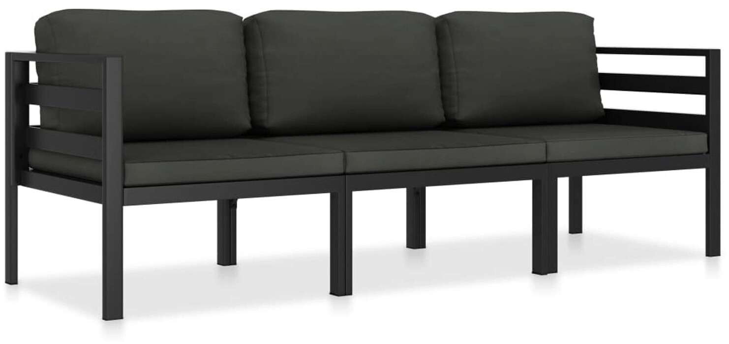 Bild von vidaXL 3-tlg Garten-Lounge-Set mit Kissen Aluminium Anthrazit Modell 1
