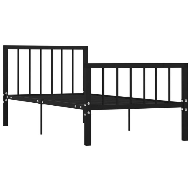 Bild von vidaXL Bettgestell Schwarz Metall 90x200 cm Modell 11618337