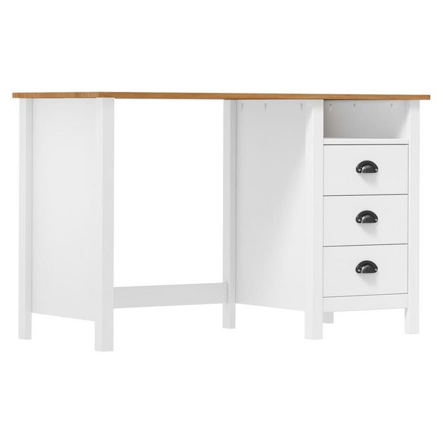 Bild von vidaXL Schreibtisch Schreibtisch mit 3 Schubladen 1205074 cm Massivholz Kiefer Arbeitsplat