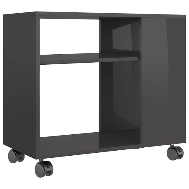 Bild von vidaXL Beistelltisch Hochglanz-Grau 70x35x55 cm Holzwerkstoff