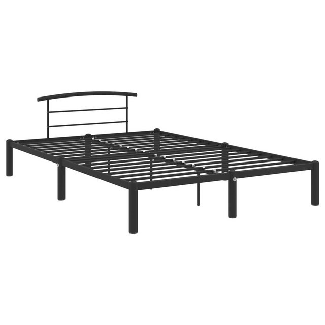 Bild von vidaXL Bettgestell Schwarz Metall 160x200 cm Modell 1618429