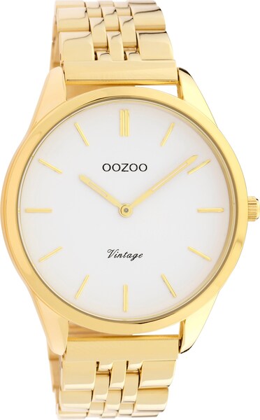 Bild von OOZOO Quarzuhr Oozoo Damen Armbanduhr Timepieces Analog, (Analoguhr), Damenuhr rund, mittel (ca. 38mm) Metallarmband, Fashion-Style