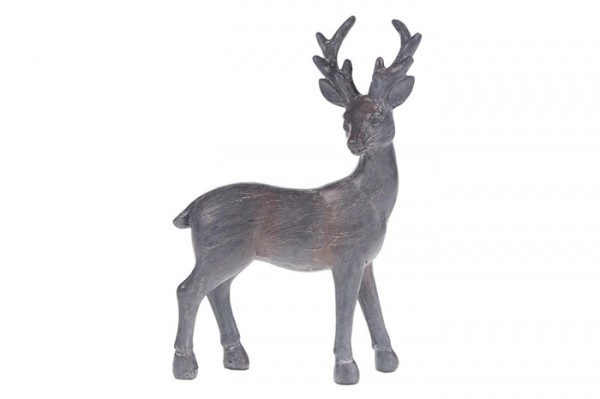 Bild von Figur Hirsch blau grau 2 GrÃ¶ÃŸen klein