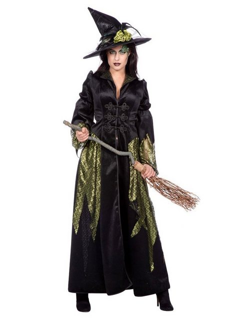Bild von Metamorph Hexen-Kostüm Hexendiva Mantel, Elegantes, schwarzes Hexenkostüm zwischen modisch und modrig
