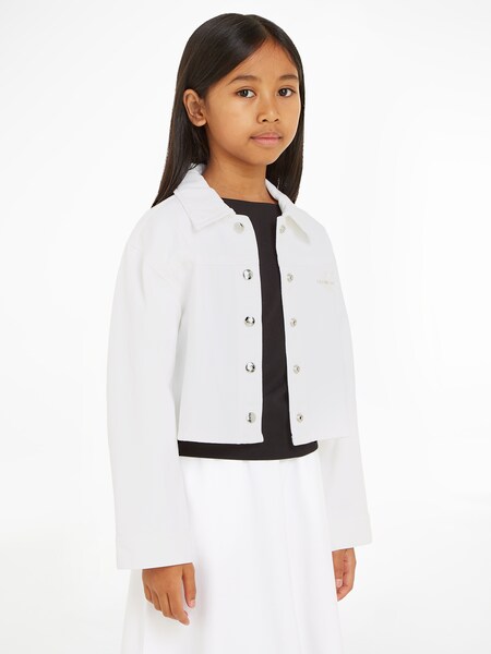 Bild von Calvin Klein Jeans Jeansjacke »WHITE BUTTON DENIM JACKET«, Kinder bis 16 Jahre