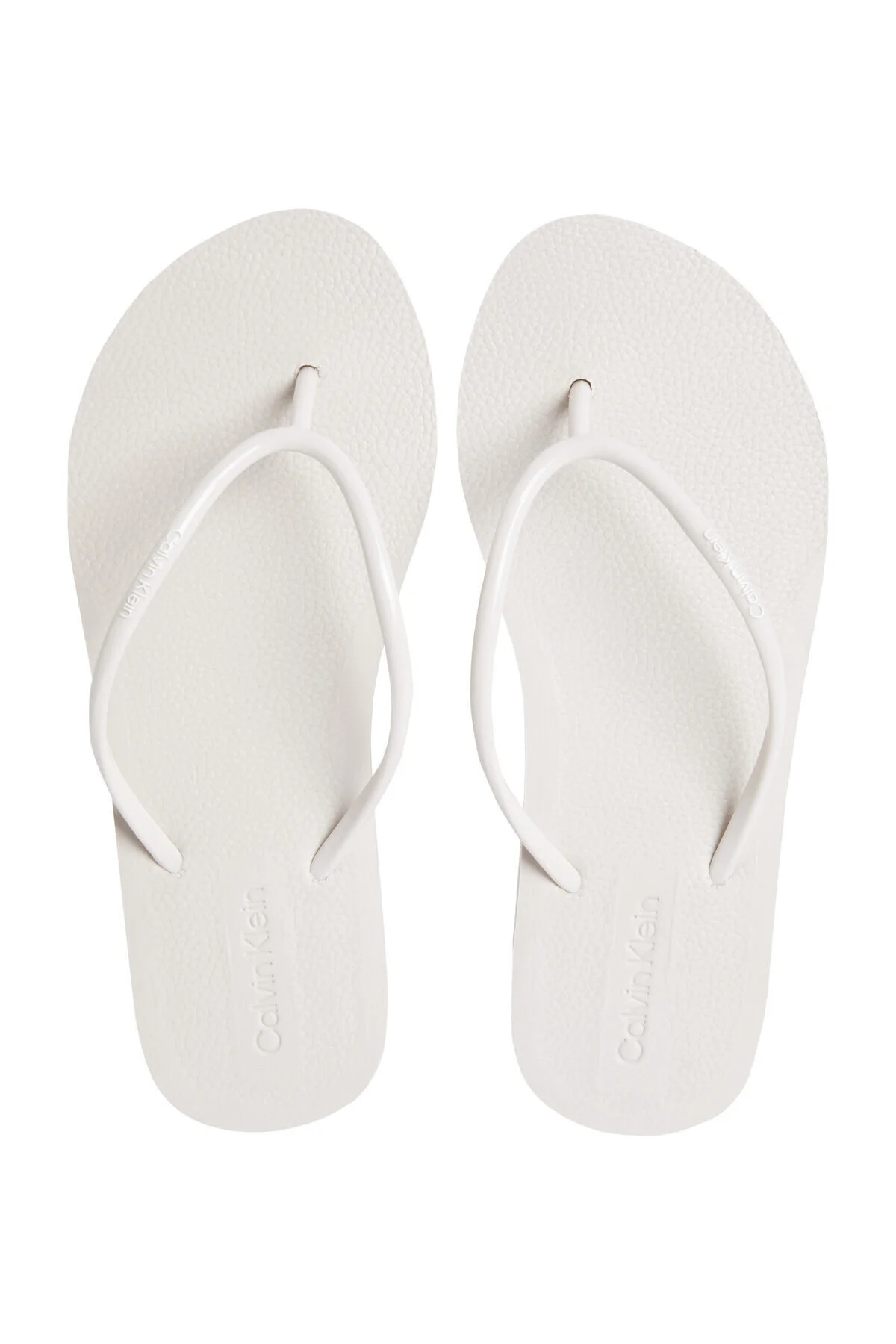Bild von Calvin Klein Zehentrenner Flatform Ff Deboss Logo Tpu beige