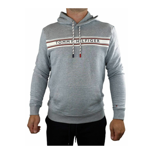 Bild von Tommy Hilfiger Grau S Hoodie mit Label-Print