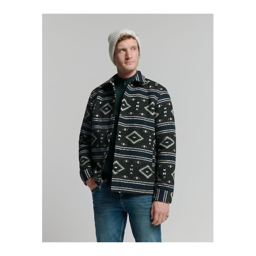 Bild von NO EXCESS Langarmhemd mit Aztekenmuster – Stilvoll und Bequem