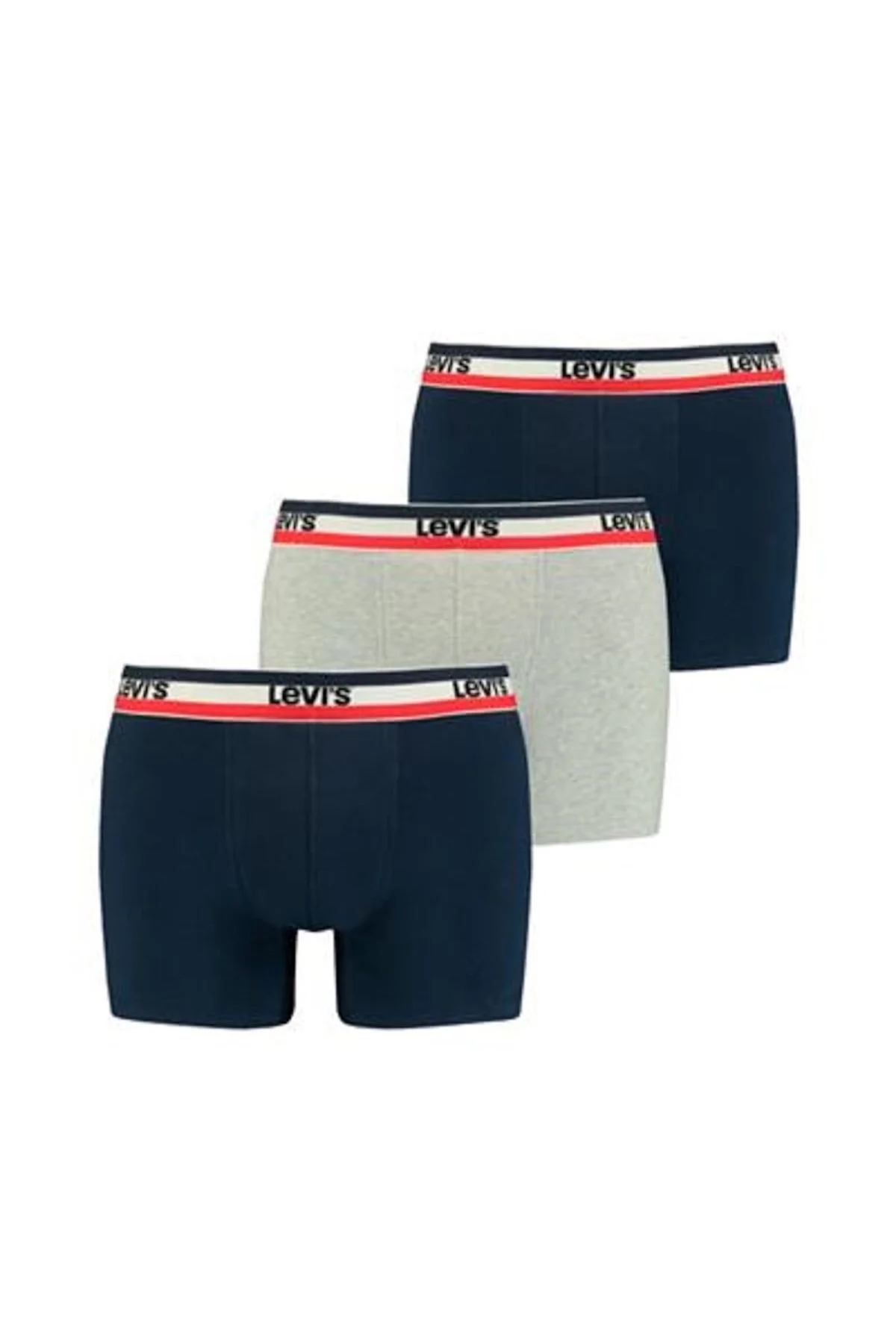 Bild von Levi's Boxershorts Sportswear Logo Boxer Brief 3er Pack für Herren - M