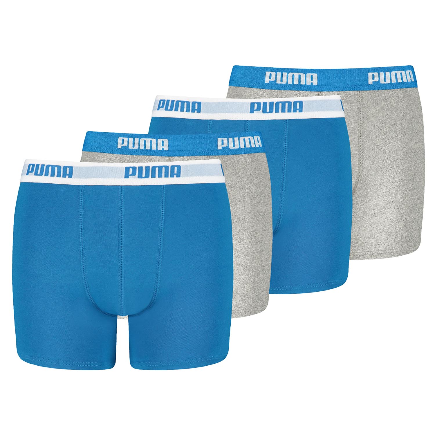 Bild von Puma Jungen Boxer Shorts, 4er Pack Basic Boxer Ecom, Cotton Stretch, Everyday für Herren - 152