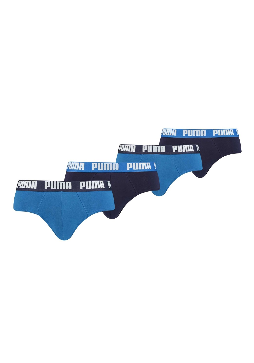 Bild von Puma, Herren, Unterhosen, Everyday Brief, Blau, (L, 4er Pack)