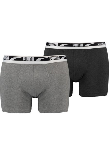 Bild von PUMA Boxershorts »MEN MULTI LOGO BOXER 2P«, (2er Pack), mit elastischem Webbund