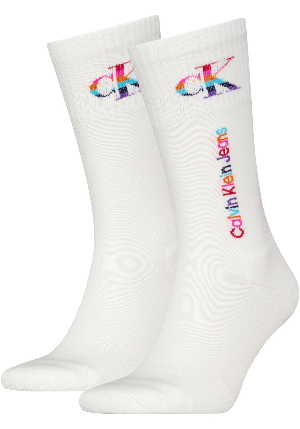Bild von Calvin Klein Jeans Socken, (Packung, 2 Paar), mit Regenbogen-Logo