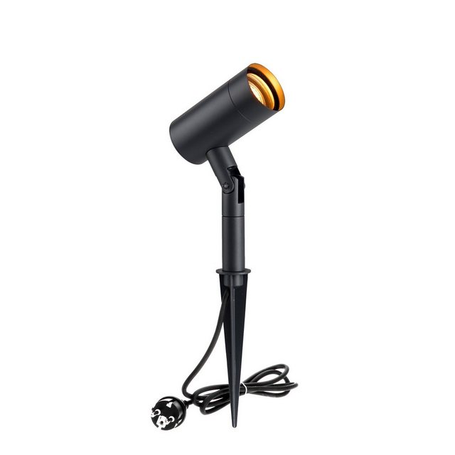 Bild von LED's light LED Gartenleuchte 1000673 Gartenspot mit Erdspieß, LED, anthrazit 1x GU10 IP54 1,5m Zuleitung