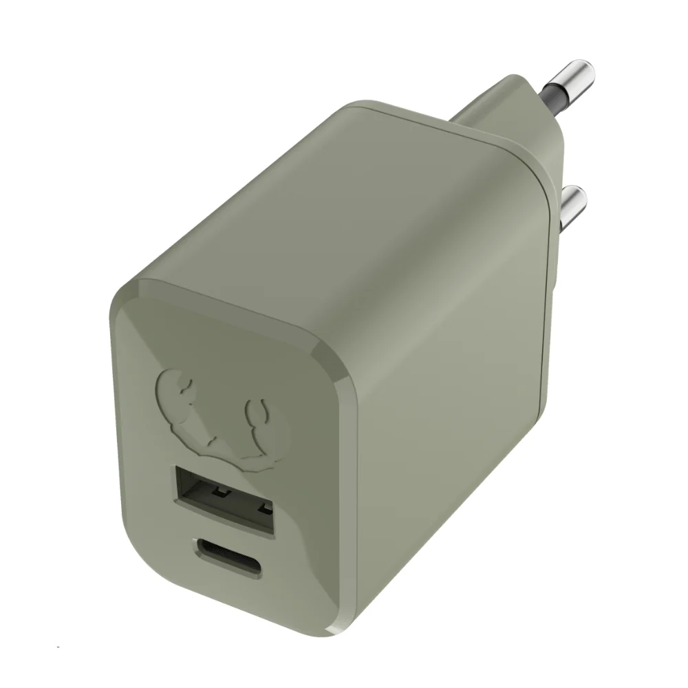 Bild von Fresh'N Rebel Mini Ladegerät USB A + USB C (45 W), USB Ladegerät, Grün